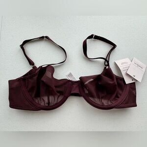 NWT Auden Mesh Unlined Demi Bra Size 32A